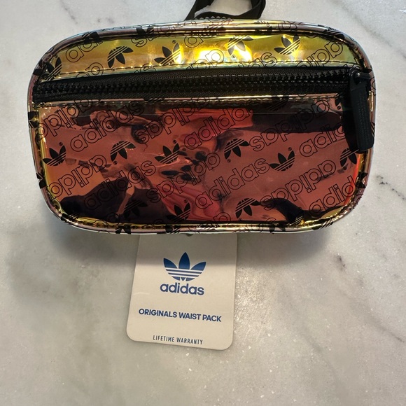 Adidas Metallic Gold Iridescent Fanny Pack - Picture 2 of 5